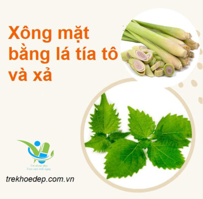 Xông mặt bằng sả và lá tía tô Xông mặt bằng sả và lá tía tô